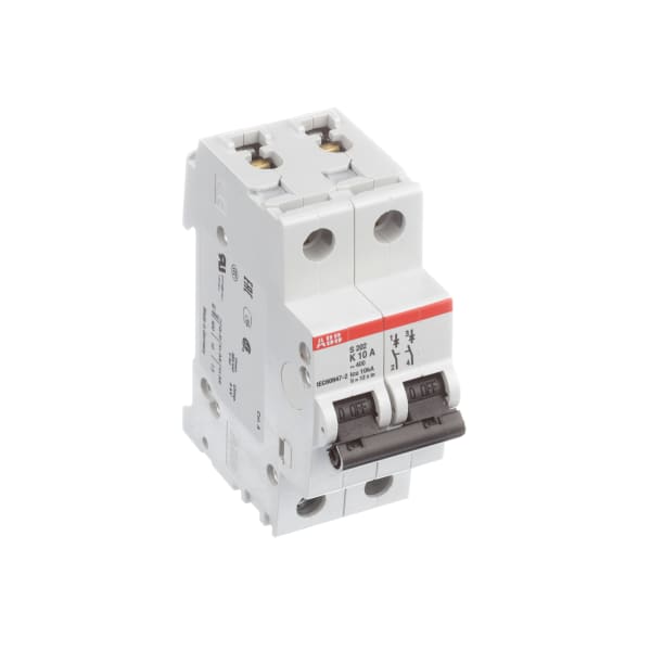 Circuit Breaker, 2-P, 10A/480V, K, 480Y/277VAC, UL1077 Recognized S202-K10