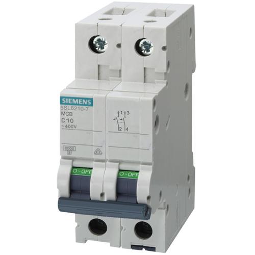 INTERRUPTOR TERMOMAGNETICO FASES 2  CAPACIDAD 20A 400VAC 5SL6 220-7