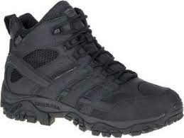 Black Moab 2 Mid Waterproof Slip Resistant Tactical Work Hiker J15853