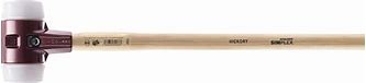 SIZE 100 SIMPLEX SLEDGE-MALLET WITH WHITE SUPERPLASTIC FACES & 900 MM HICKORY HANDLE 3007.100