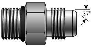 ADAPTADOR RECTO DE 3/4 NPT A 1-5/16 JIC 37o 8MB-16MJ