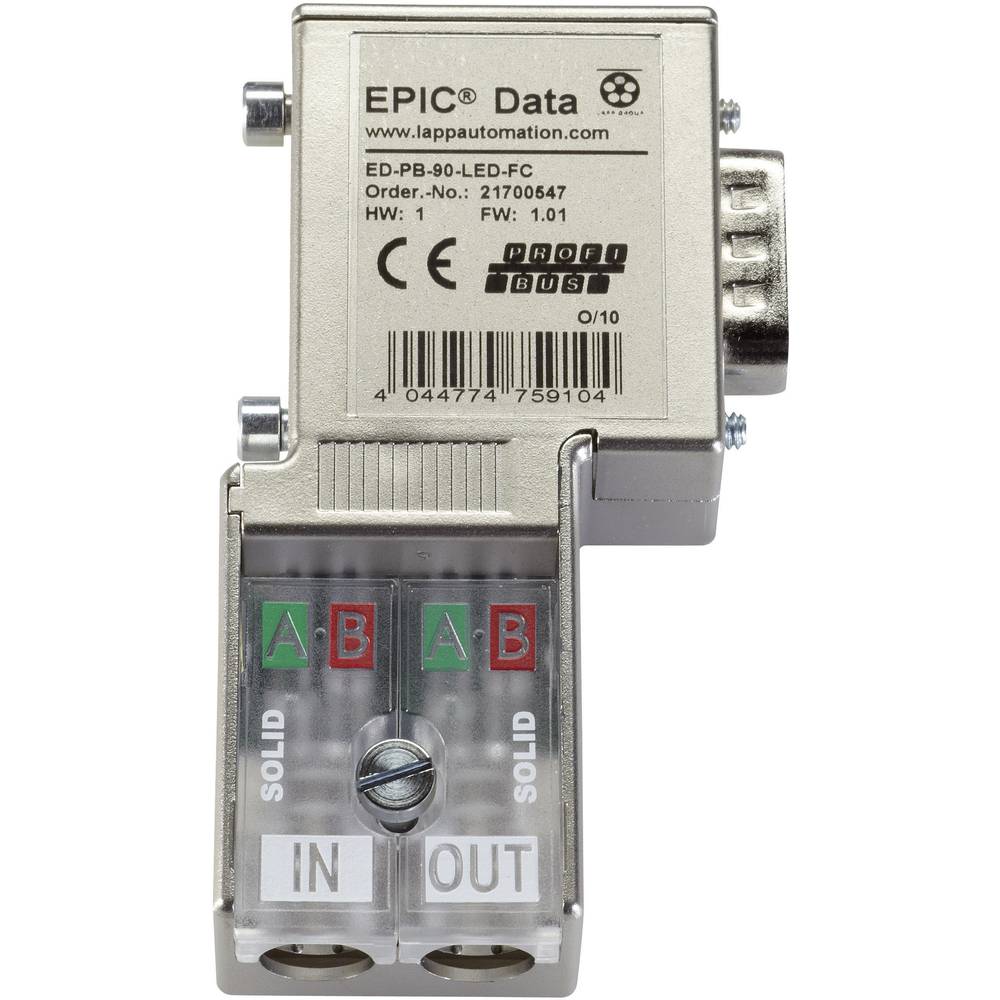 Conector profibus, Sub-D whit Fast Connect, cable outlet 90Â° 21700547