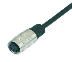 FEMALE CONNECTOR 6-PIN , STRAIGHT , 2M LENGTH  CABLE EEM33-26