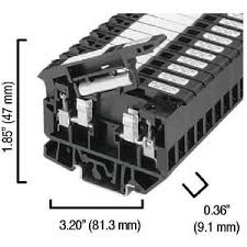 4 SQUARE MM FUSE TERMINAL BLOCK 1492-H5